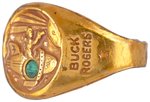 "BUCK ROGERS SOLAR SCOUTS" REPELLER RAY RING HIGH GRADE EXAMPLE WITH UNIQUE GLEAMING GOLDEN LUSTER.