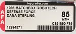 "ROBOTECH DEFENSE FORCE" AFA 85 NM+ TRIO.