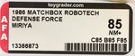 "ROBOTECH DEFENSE FORCE" AFA TRIO.