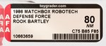 "ROBOTECH DEFENSE FORCE - ROOK BARTLY" AFA 80 NM.