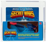 "SECRET WARS - TURBO CYCLE & DOOM CYCLE" AFA U85 NM+ PAIR.