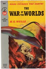 "THE WAR OF THE WORLDS" MOVIE HERALD & PAPERBACK PAIR.