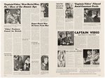 "CAPTAIN VIDEO - MASTER OF THE STRATOSPHERE" PRESSBOOK & LOBBY CARD PAIR.