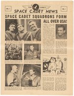 "TOM CORBETT SPACE CADET SQUADRON" MEMBERSHIP KIT & BOX CUT-OUT PAIR.