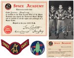 "TOM CORBETT SPACE CADET SQUADRON" MEMBERSHIP KIT & BOX CUT-OUT PAIR.