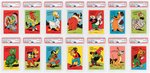 "1953 WOODY WOODPECKER'S DRAWING LESSON" PSA GEM MINT 10 COMPLETE PREMIUM CARD SET OF 36.