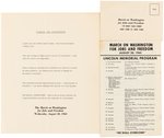 NATIONAL URBAN LEAGUE "WE SHALL OVERCOME" PORTFOLIO FROM AUG. 28, 1963 MARCH ON WASHINGTON.