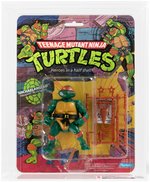 "TEENAGE MUTANT NINJA TURTLES - MICHAELANGELO" SERIES 1 10 BACK CAS 80+ (SOFT HEAD/FAN CLUB OFFER).