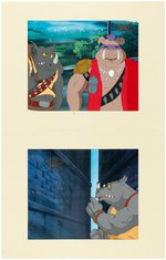 "TEENAGE MUTANT NINJA TURTLES" ORIGINAL PRODUCTION ANIMATION CELS LOT OF SIX.