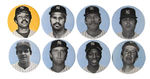 NEW YORK YANKEES 1978 PLAYER BUTTONS.