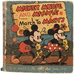 "MICKEY MOUSE AND MINNIE MARCH TO MACY'S" RARE PREMIUM BOOK.