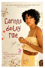 CORRINE BAILEY RAE SIGNED PROMOTIONAL POSTER.