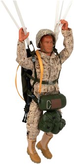"G.I. JOE" 12-INCH ACTION COLLECTION HANGING STORE DISPLAY WITH PARATROOPER PAIR.