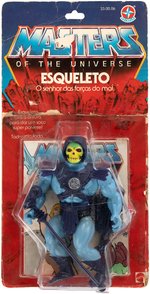 ESTRELA "MASTERS OF THE UNIVERSE - SKELETOR" RARE CARDED ACTION FIGURE.
