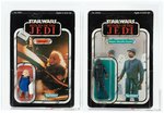 "STAR WARS: RETURN OF THE JEDI - BESPIN SECURITY GUARD (BLACK)/UGNAUGHT" 77 BACK-A AFA PAIR.