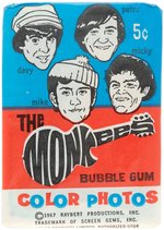 "THE MONKEES" SECOND SERIES FULL GUM CARD DISPLAY BOX-CANADIAN ISSUE/BLUE BOX VARIETY.