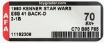 "STAR WARS: THE EMPIRE STRIKES BACK - 2-1B" 41 BACK-D AFA 70 EX+.