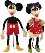 MICKEY & MINNIE MOUSE RARE CZECHOSLOVAKIAN DOLL PAIR.