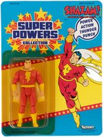 "SUPER POWERS" SHAZAM! FIGURE ON CARD.