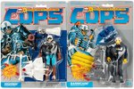 HASBRO COPS (COPS) GROUP OF FOUR CARDED ACTION FIGURES.