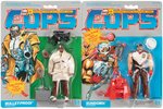 HASBRO COPS (COPS) GROUP OF FOUR CARDED ACTION FIGURES.