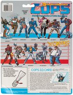 HASBRO COPS (COPS) GROUP OF FOUR CARDED ACTION FIGURES.