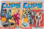 HASBRO COPS 'N CROOKS (CROOKS) GROUP OF FOUR CARDED ACTION FIGURES.