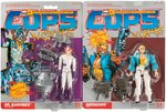 HASBRO COPS 'N CROOKS (CROOKS) GROUP OF FOUR CARDED ACTION FIGURES.