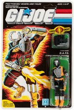 "G.I. JOE - B.A.T.S. COBRA ANDROID TROOPER" ACTION FIGURE ON 36-BACK CARD.
