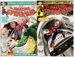 "THE AMAZING SPIDER-MAN" LOT OF 21 COMIC ISSUES BETWEEN #214 AND 232.