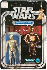 "STAR WARS - SEE-THREEPIO (C-3PO)" ACTION FIGURE ON 12 BACK-C CARD.