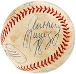 MULTI-SIGNED BASEBALL FEATURING SEVEN HOF MEMBERS.