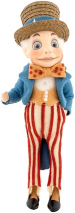 "PALMER COX BROWNIES" BOXED R. JOHN WRIGHT UNCLE SAM DOLL.