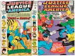 "JUSTICE LEAGUE OF AMERICA" LOT OF SIX COMIC ISSUES.