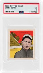 1933 TATTOO ORBIT DIZZY DEAN RC PSA VG 3.