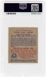 1949 BOWMAN EDWIN "DUKE" SNIDER #226 ROOKIE PSA NM 7.