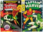 "CAPTAIN MARVEL" LOT OF 11 COMIC ISSUES.