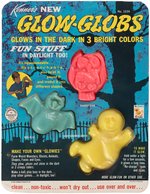 KENNER "GLOW-GLOBS" CEMETERY NIGHT BACKGROUND CARDED SET.