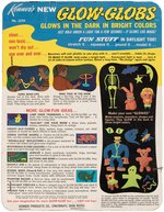 KENNER "GLOW-GLOBS" CEMETERY NIGHT BACKGROUND CARDED SET.