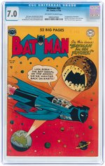"BATMAN" #59 JUNE-JULY 1950 CGC 7.0 FINE/VF (FIRST DEADSHOT).