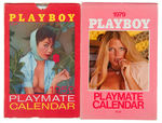 "PLAYBOY PLAYMATE" 1959-1979 SET OF 21 CONSECUTIVE CALENDARS WITH ENVELOPES.