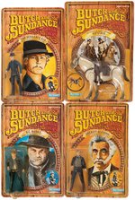 "BUTCH AND SUNDANCE: THE EARLY DAYS" CARDED ACTION FIGURE LOT.