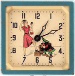 BLACK AMERICANA "SHOE SHINE BOY" ANIMATED LUX CLOCK.