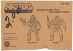 "MASTERS OF THE UNIVERSE - MAN-E-FACES & FAKER" SEALED 2-PACK DEPARTMENT STORE MAILER.