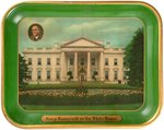 "ELECT ROOSEVELT" LICENSE PLATE ATTACHMENT & WHITE HOUSE TRAY.