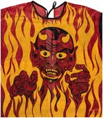 COLLEGEVILLE "FIRE DEMON" BOXED COSTUME WITH BATTERY-OPERATED MASK & PROMOTIONAL SHEET.