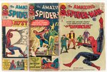 "THE AMAZING SPIDER-MAN" LOT OF FIVE EARLY COMIC ISSUES.