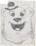 COLLEGEVILLE RETAILER'S FOLDER WITH GENERAL MILLS CEREAL MASCOT ORIGINAL ART & BOXED COSTUME.