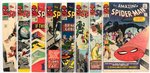 "THE AMAZING SPIDER-MAN" LOT OF TEN COMIC ISSUES.