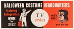 CASPER THE FRIENDLY GHOST & SPOOKY COLLEGEVILLE HALLOWEEN COSTUMES STORE SIGN PAIR.